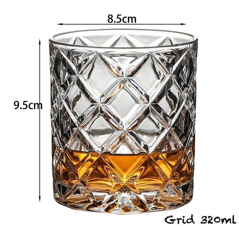 Whiskey Glasses,Scotch Glasses,Old Fashioned Whiskey Glasses/Perfect Gift for Scotch Lovers/Style Glassware for Bourbon/Rum