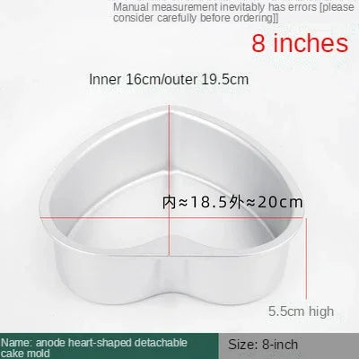 4-12 inch Aluminum Round Cake Bakeware solid bottom Chiffon Cake die for aluminum alloy Home baking cake mold pan cake tin