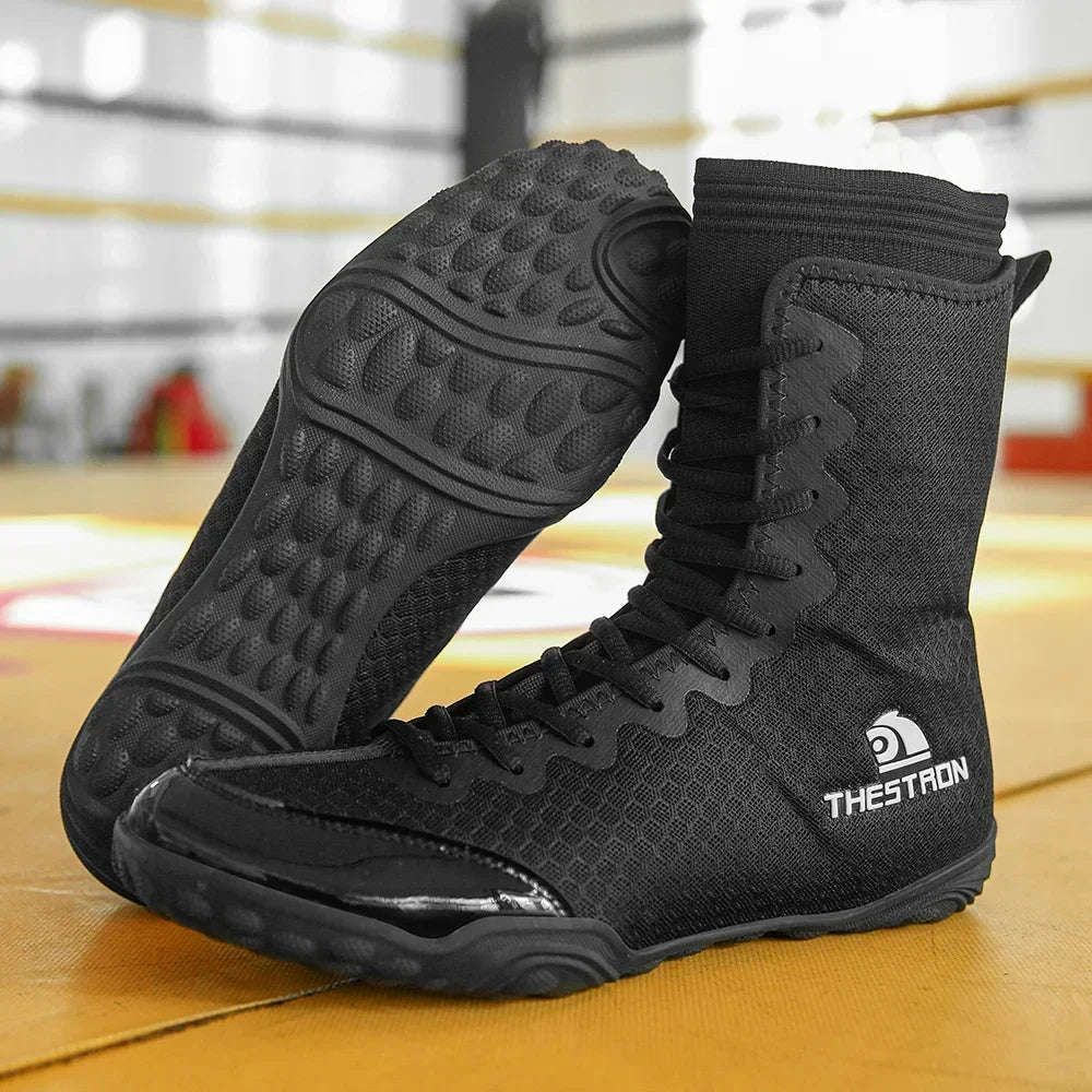 Men Breathable Wrestling Shoes Professional Boxing Sneakers Size 39-47 Flighting Footwears