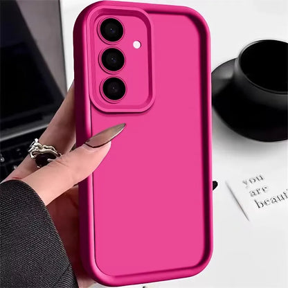 Soft TPU Case For Samsung Galaxy A55 A54 A53 A35 A15 A16 A25 5G S24 S23 S22 S25 Ultra S23 FE Candy Color Silicone Phone Cover