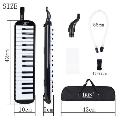 IRIN Melodica 32/37 Keys Piano Keyboard Mouth Organ Harmonica Musical Instrument Beginner Children Educational Gift Melodica