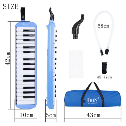 IRIN Melodica 32/37 Keys Piano Keyboard Mouth Organ Harmonica Musical Instrument Beginner Children Educational Gift Melodica