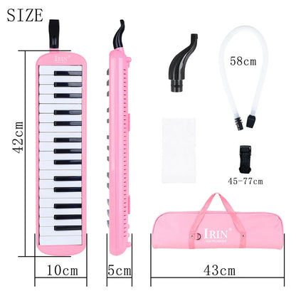 IRIN Melodica 32/37 Keys Piano Keyboard Mouth Organ Harmonica Musical Instrument Beginner Children Educational Gift Melodica