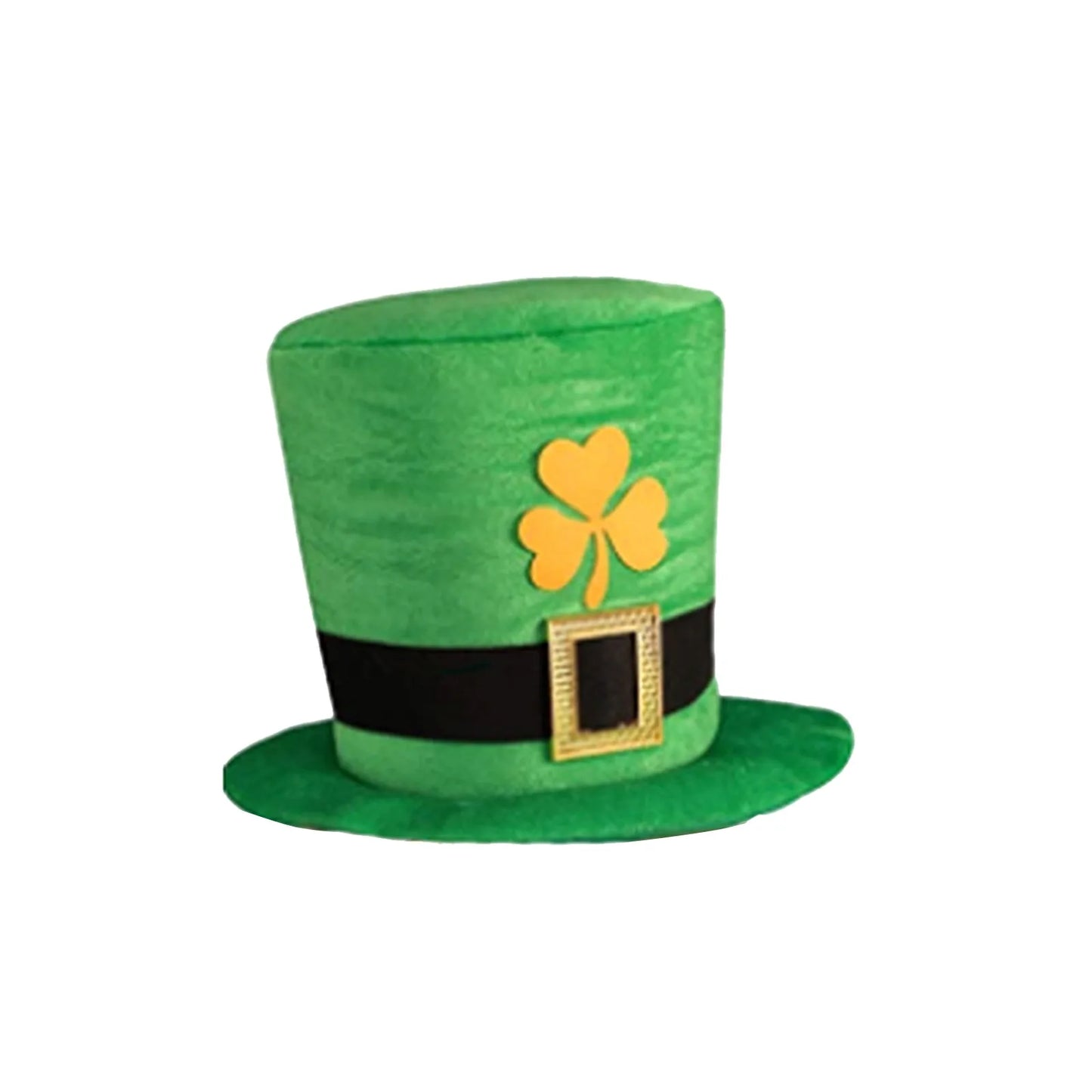 Saint Patricks Day Top Hat Holiday Fake Beard Green Celebration Costume for Irish Festival Birthday Party Decor Supplies