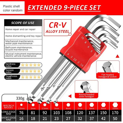 High-strength Hex Wrench Set, Kimihide Spanner, Hex-hex Screwdriver, Tool, Hex