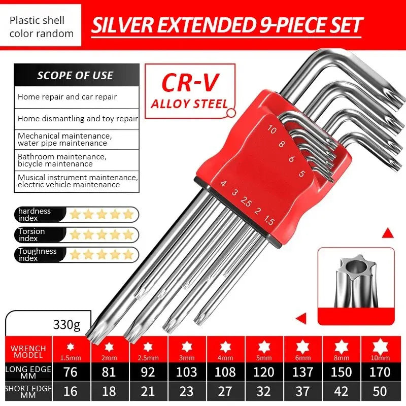 High-strength Hex Wrench Set, Kimihide Spanner, Hex-hex Screwdriver, Tool, Hex