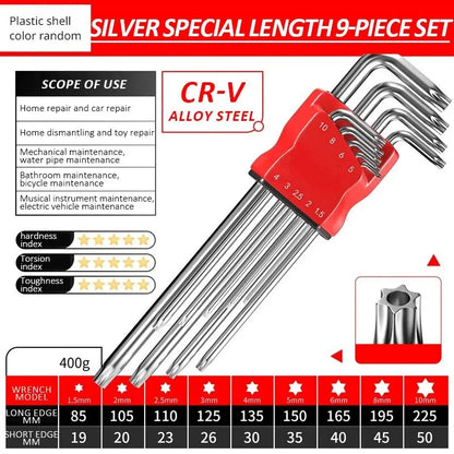 High-strength Hex Wrench Set, Kimihide Spanner, Hex-hex Screwdriver, Tool, Hex