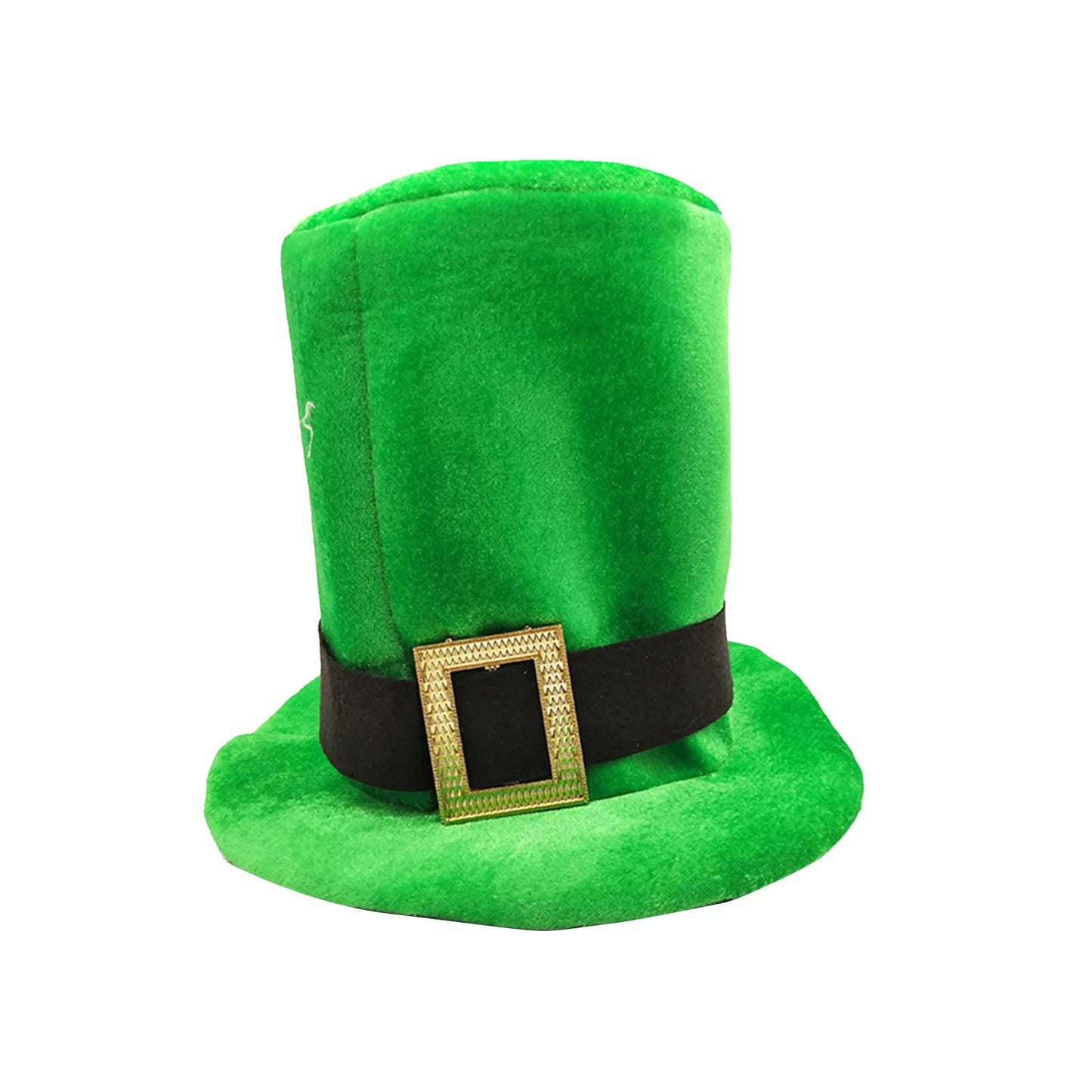 Saint Patricks Day Top Hat Holiday Fake Beard Green Celebration Costume for Irish Festival Birthday Party Decor Supplies