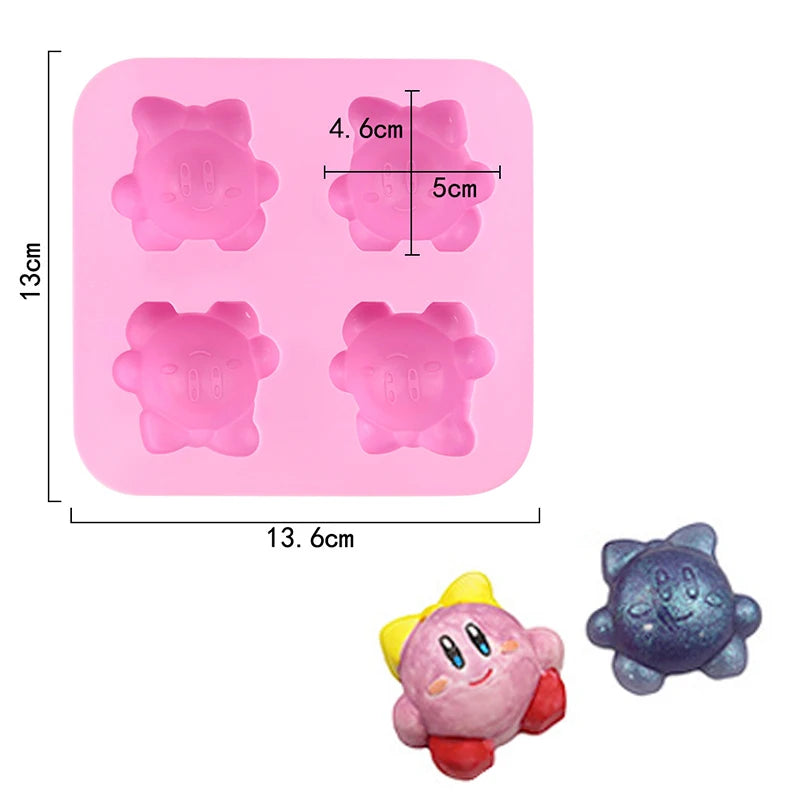 Cartoon Silicone Mold For Baking Stitch Bear Mouse Cat Pig Duck Chocolate Soap Mould Animal Cake Decorating Tool Cupcake Topper