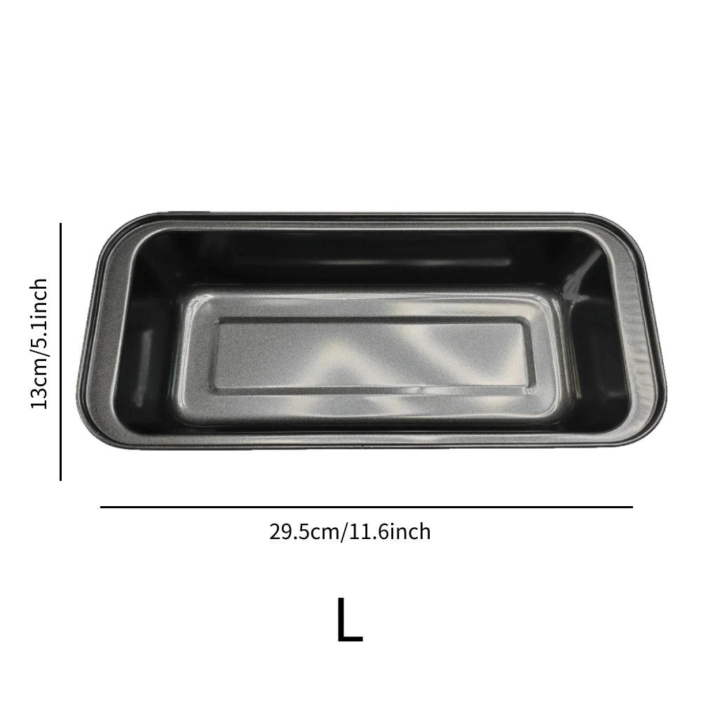 3Pcs Rectangular Baking Bread Loaf Pan,Gray Carbon Steel Nonstick Loaf Pan for Baking Homemade Bread,Toast,Brownies and Pound