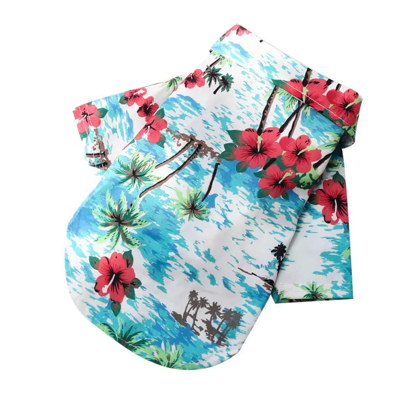 Hawaiian Beach Style Dog T-Shirts Thin Breathable Summer Dog Clothes for Small Dogs Puppy Pet Cat Vest Chihuahua Yorkies Poodle