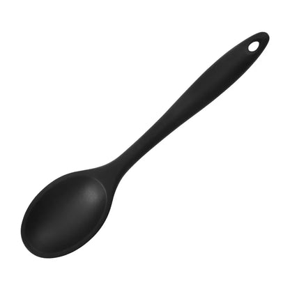 Long Handle Silicone Soup Ladle Colander Kitchen Salad Mixing Spoon Children Tablespoons Rice Porridge Scoop Cooking Utensils