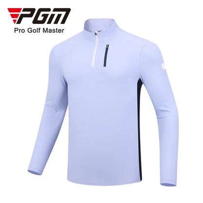 Men's PGM Golf Polo Shirts Quarter Zip Pullover