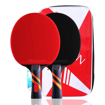 8 Star Professional table tennis racket Walnut Surface 5plywood+2 Inner Carbon Ping Pong Paddle 2pcs/set for Adults ping pong