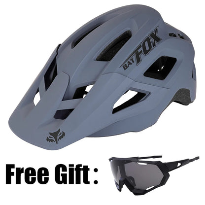 BATFOX Summer New Mountain Bike Helmet with Porous Ventilation and Breathable Safety Helmet Riding Equipment