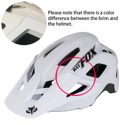 BATFOX Summer New Mountain Bike Helmet with Porous Ventilation and Breathable Safety Helmet Riding Equipment