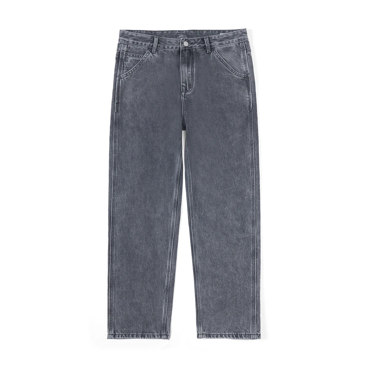 SIMWOOD 2024 Autumn New Loose Tapered Jeans Men Plus Size Washed Vintage Denim Trousers