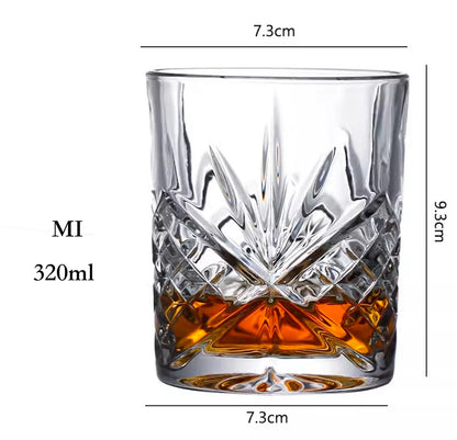 Whiskey Glasses,Scotch Glasses,Old Fashioned Whiskey Glasses/Perfect Gift for Scotch Lovers/Style Glassware for Bourbon/Rum