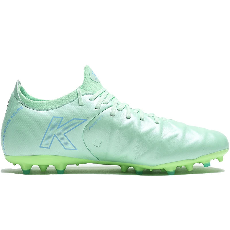 KELME Football Shoes Men's Calfskin MG Adult Competition Short Nail Artificial Grass Professional Training Soccer Shoes