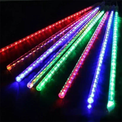 30/50cm Meteor Shower Rain Led String Lights Outdoor Light Garland Street Garland Christmas Tree Decorations for New Year 2024