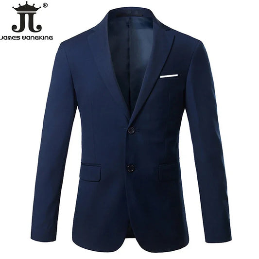 Men Blazer Boutique Fashion Solid Color Light Thin Slim Mens Casual Business Suit Jacket Groom Wedding Dress Party Tyranian Coat