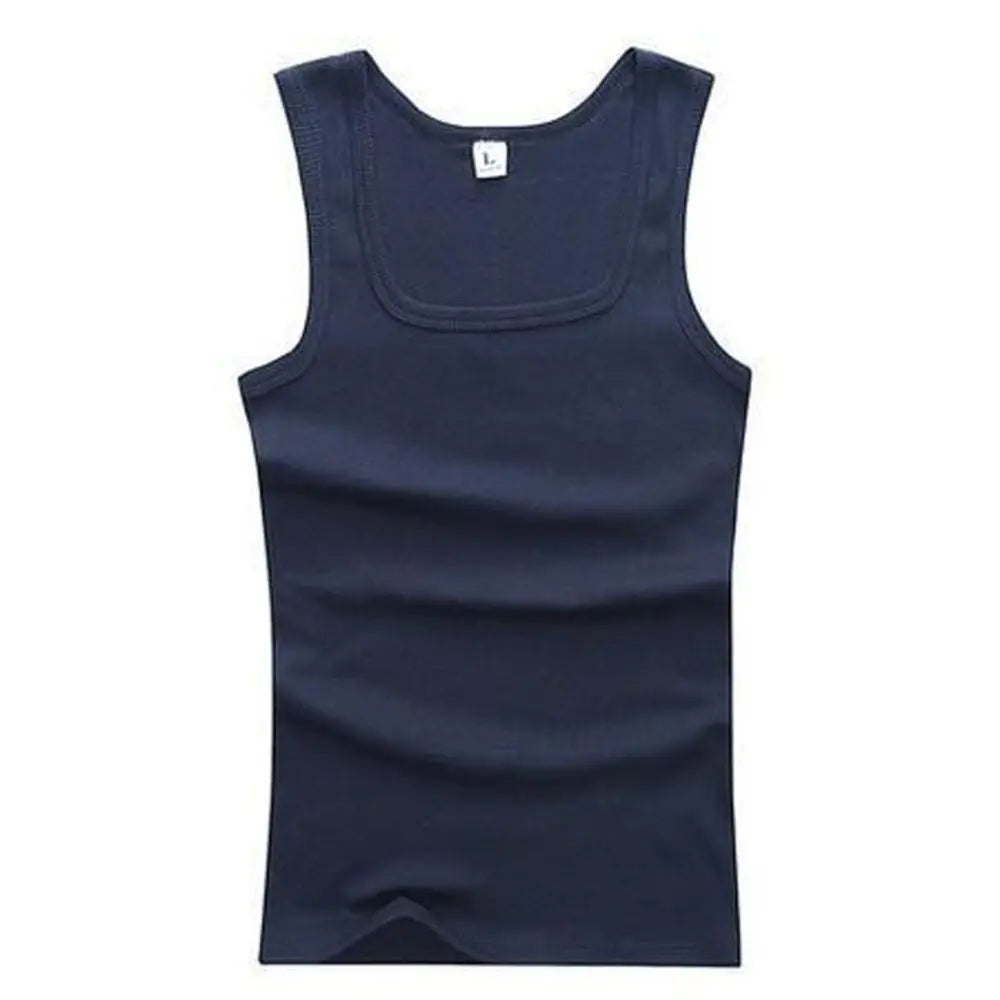 HOT Summer Plus Size Male Clothes Tank Tops 100% Pure Cotton Sleeveless Fitness T-shirt Elastic Bodybuilding Vest For Men Women