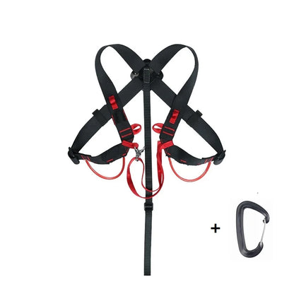 Outdoor Rock Climbing Ascending Decive Shoulder Girdles Adjustable SRT Chest Safety Belt Harness Protection Survival