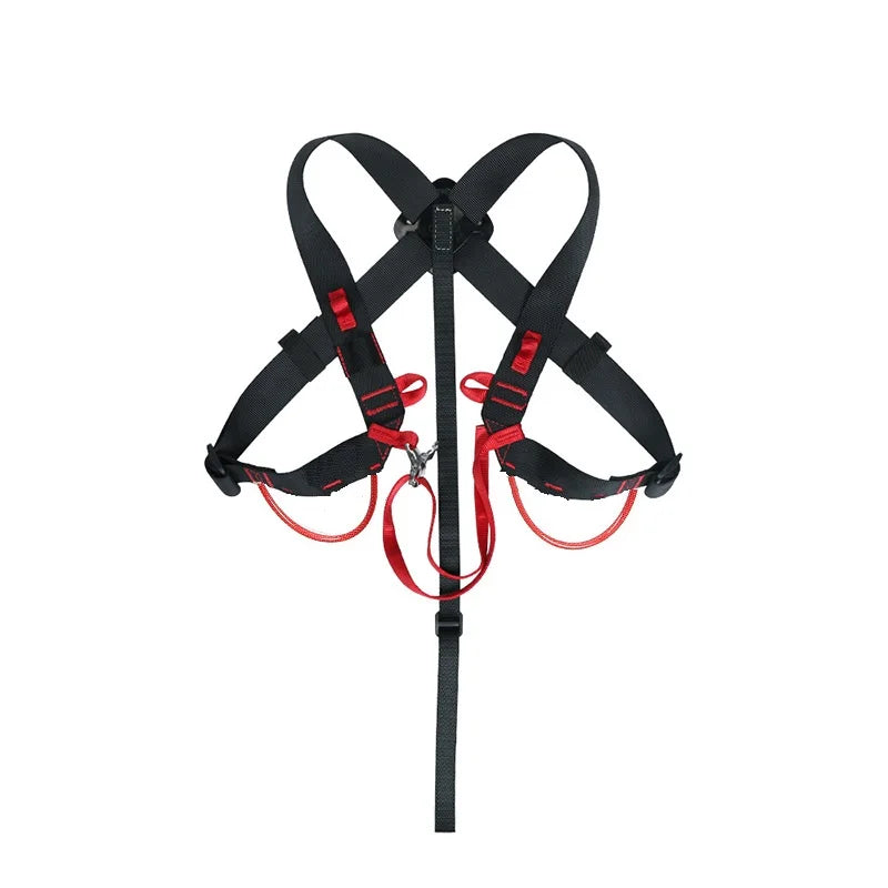 Outdoor Rock Climbing Ascending Decive Shoulder Girdles Adjustable SRT Chest Safety Belt Harness Protection Survival