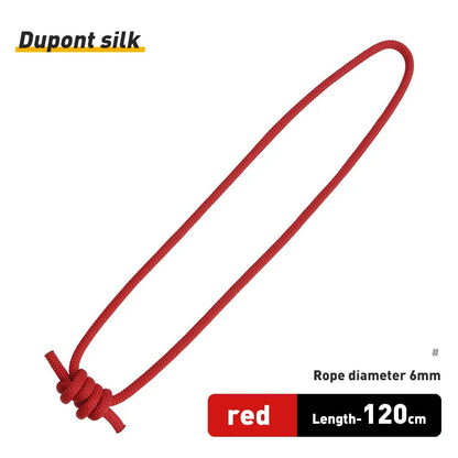 Xinda Outdoor 6mm Prusik Cord Rope 120cm LengthAccessory Rope Durable Heat Resistant Polyester nylon Kevlar Rock Climbing Rope