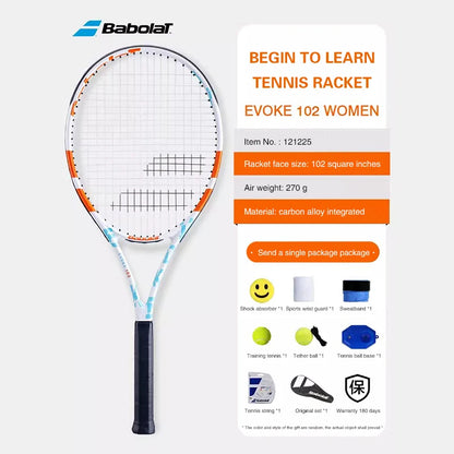 Original Babolat Tennis Racket Adult Male And Female Training Tennis Racket with Backpack Bag Accessories