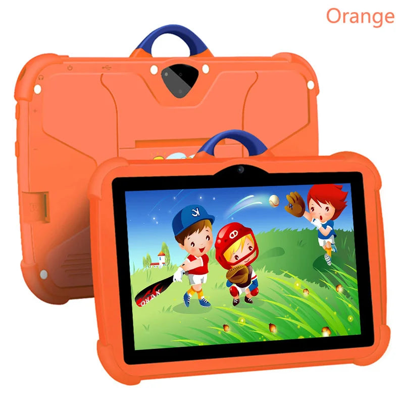 New 7 Inch 5G WiFi Kids Tablet For Study Education Quad Core 4GB RAM 64GB ROM WiFi Tablets With Portable Case For Children Gifts