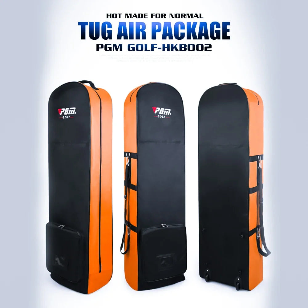 PGM Golf Aviation Bag Golf Bag with Silent Wheels HKB002 Large Capacity Storage Foldable Airplane Travelling Golf Bag