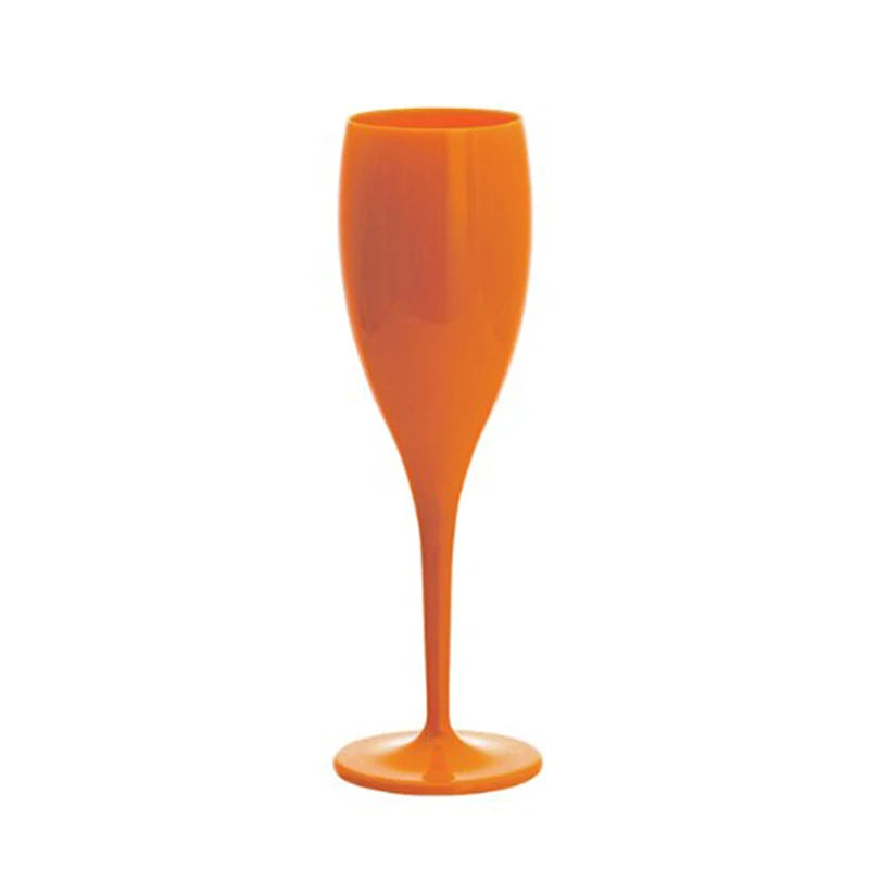 2024 Pretty Champagne Flutes Plastic Wine Glasses Dishwasher-safe White Champagne Glass Restaurant Beer Whiskey Drinkware