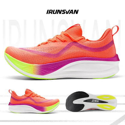 IRUNSVAN Men's Carbon Plate Sneakers Professional Marathon Racing Running Shoes High Quality  Shoes Comfortable Sports Shoe