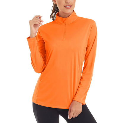 Women's TACVASEN UPF 50+ Long Sleeve Shirt 1/4 Zip