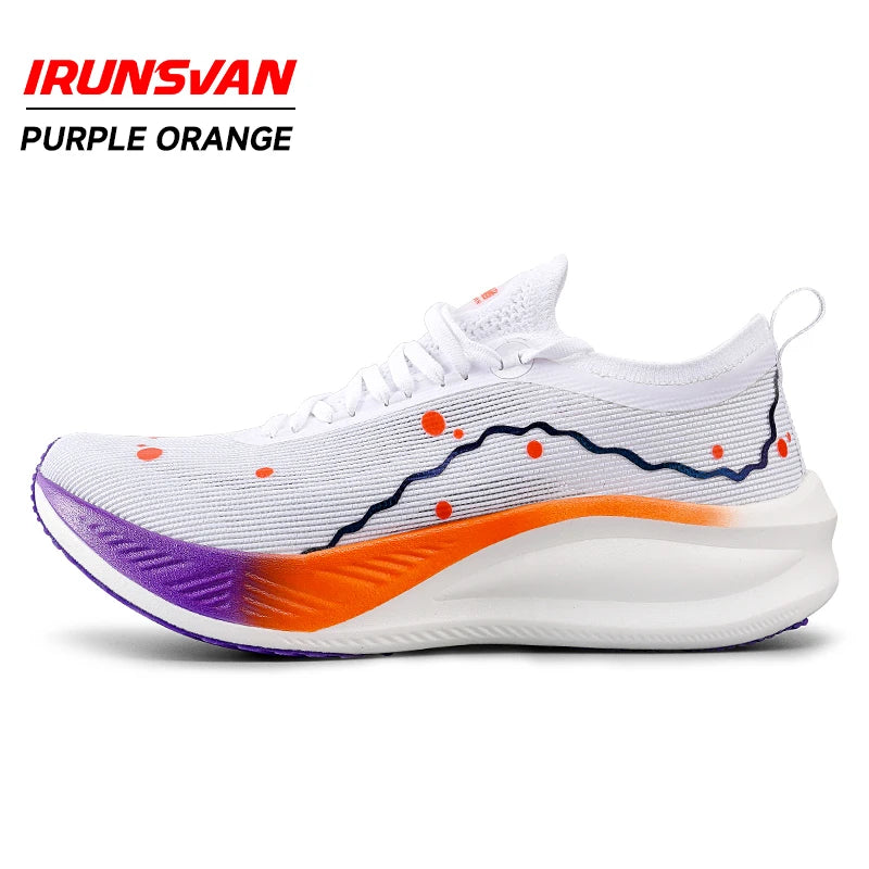 IRUNSVAN Men's Carbon Plate Sneakers Professional Marathon Racing Running Shoes  Comfortable Sports Shoe High Quality Men's Shoe