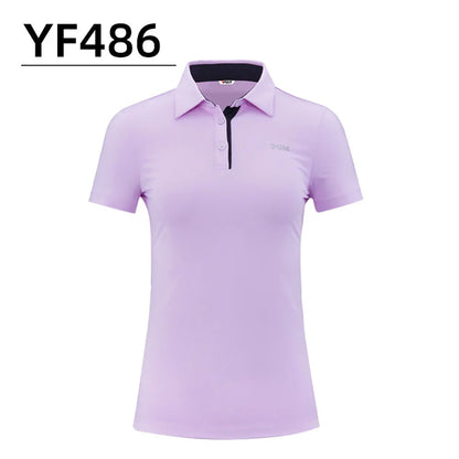 PGM Women's Golf Short-Sleeved Polo Shirt Quick-Dry Breathable