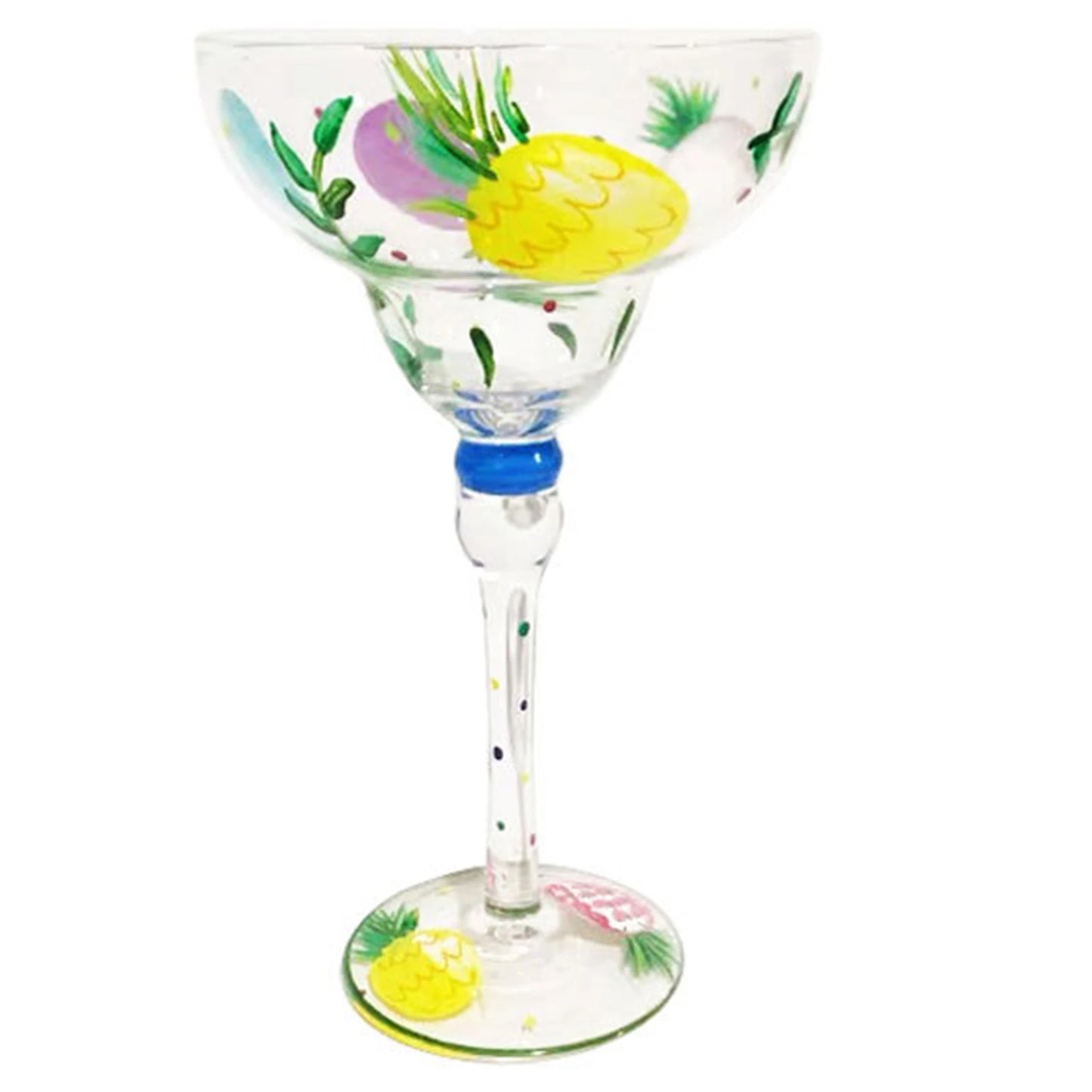 Painted Margarita Wine Glass Crystal Glass Hand-painted Cocktail Glass Alicia Home Goblet for Home Bar Wedding Party Dropship