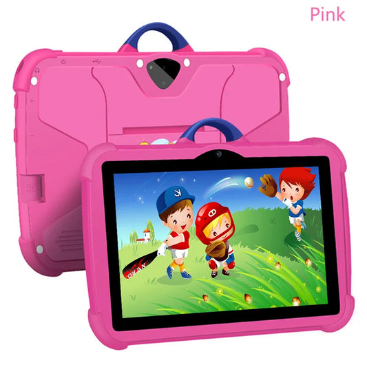 New 7 Inch 5G WiFi Kids Tablet For Study Education Quad Core 4GB RAM 64GB ROM WiFi Tablets With Portable Case For Children Gifts