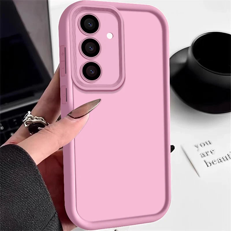 Soft TPU Case For Samsung Galaxy A55 A54 A53 A35 A15 A16 A25 5G S24 S23 S22 S25 Ultra S23 FE Candy Color Silicone Phone Cover