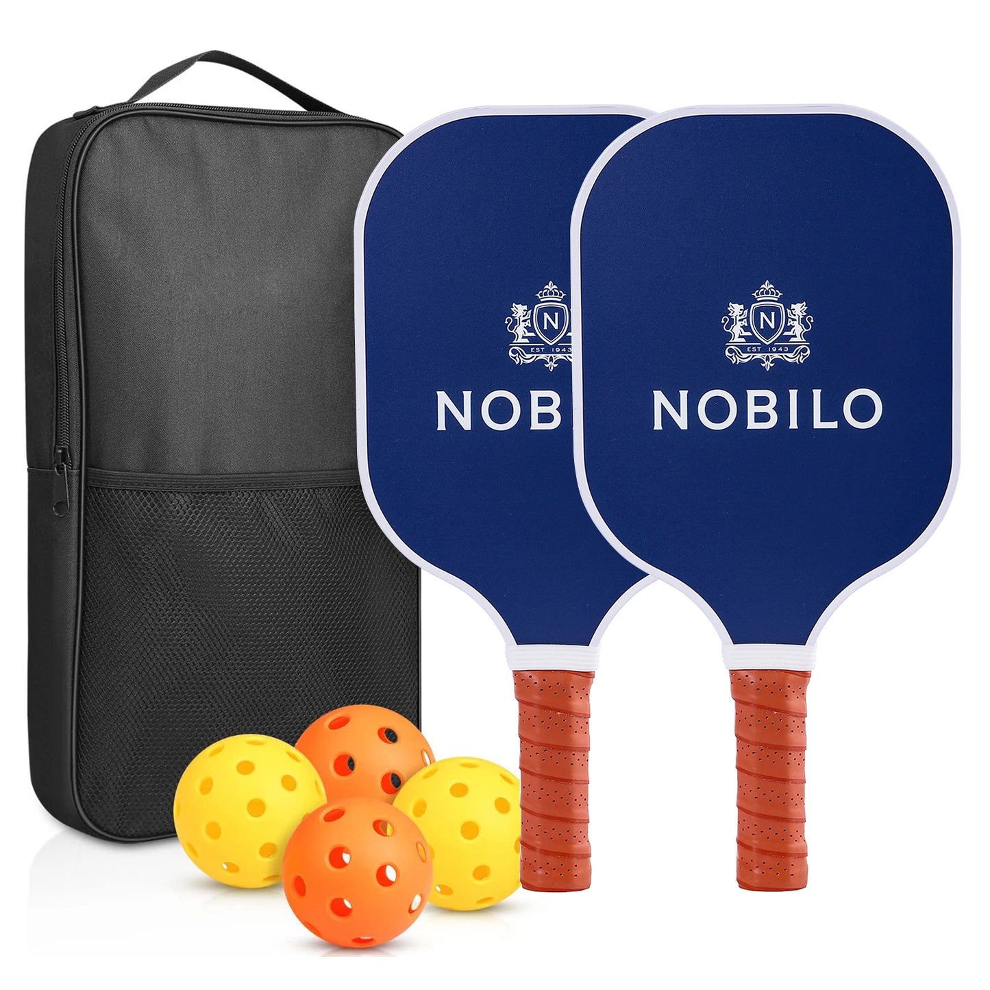 Pickleball Paddles USAPA Approved Set Rackets Honeycomb Core 4 Balls Portable Racquet Cover Carrying Bag Gift Kit Indoor Outdoor