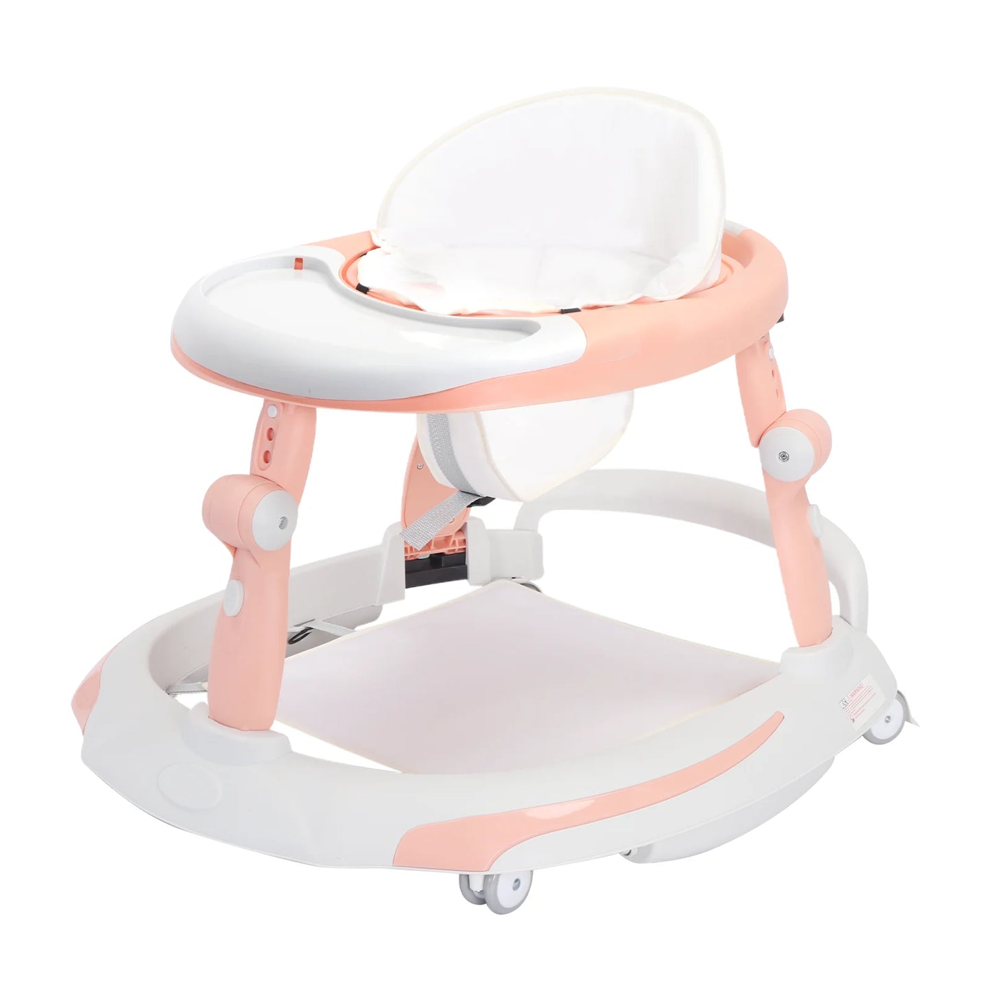 UBRAVOO Foldable Baby Walker with O-shaped legs & multi-function Rollover prevention, 6-18 Months, Adjustable Height, Music Toy