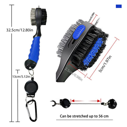 Golf Club Brush Golf Groove Cleaning Brush 2 Sided Golf Putter Wedge Ball Groove Cleaner Kit Cleaning Tool Gof Accessories