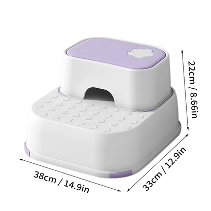 WORTHBUY Kid Step Stool Bathroom Non Slip Safety Training Stool Washing Step Stools For Children Living Room Bathroom Furniture