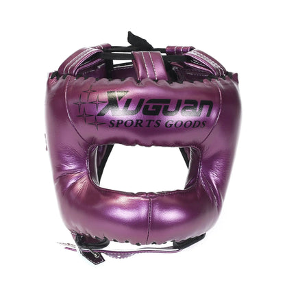 PU Boxing Head Protection Adult Fitness equipment Cross Beam Closed Full Sports Sanda Helmets Taekwondo Accessories