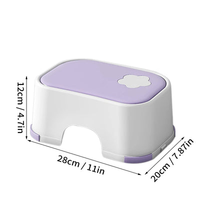 WORTHBUY Kid Step Stool Bathroom Non Slip Safety Training Stool Washing Step Stools For Children Living Room Bathroom Furniture