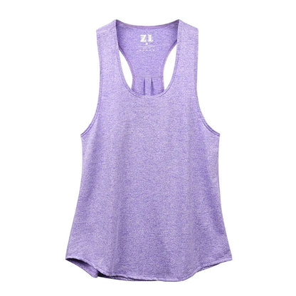 VEQSKING Women Quick Dry Yoga Tank Tops Workout Running Training Sleeveless Racerback Yoga Shirts Gym Fitness Sport Vest