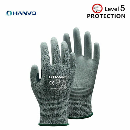 Cut Resistant Work Gloves Nitrile Level 5 Protection Safety Gloves for Industry EN388 4X43D