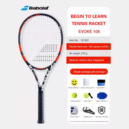 Original Babolat Tennis Racket Adult Male And Female Training Tennis Racket with Backpack Bag Accessories