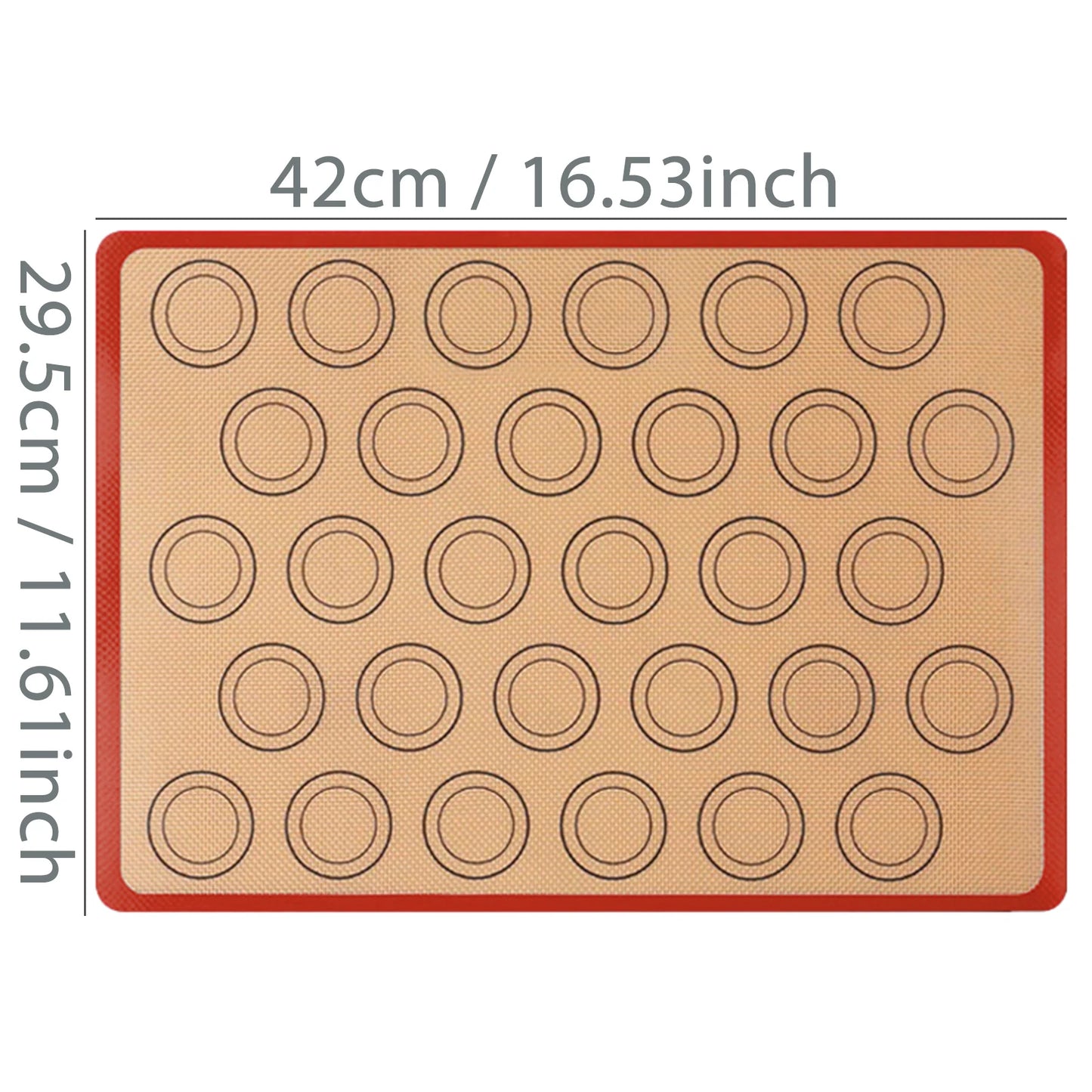 1PC Silicone Baking Mat for Oven, Reusable Non Stick Heat Resistant Bakeware Sheets Liner, Baking Tools for Cookie Macaron Bread